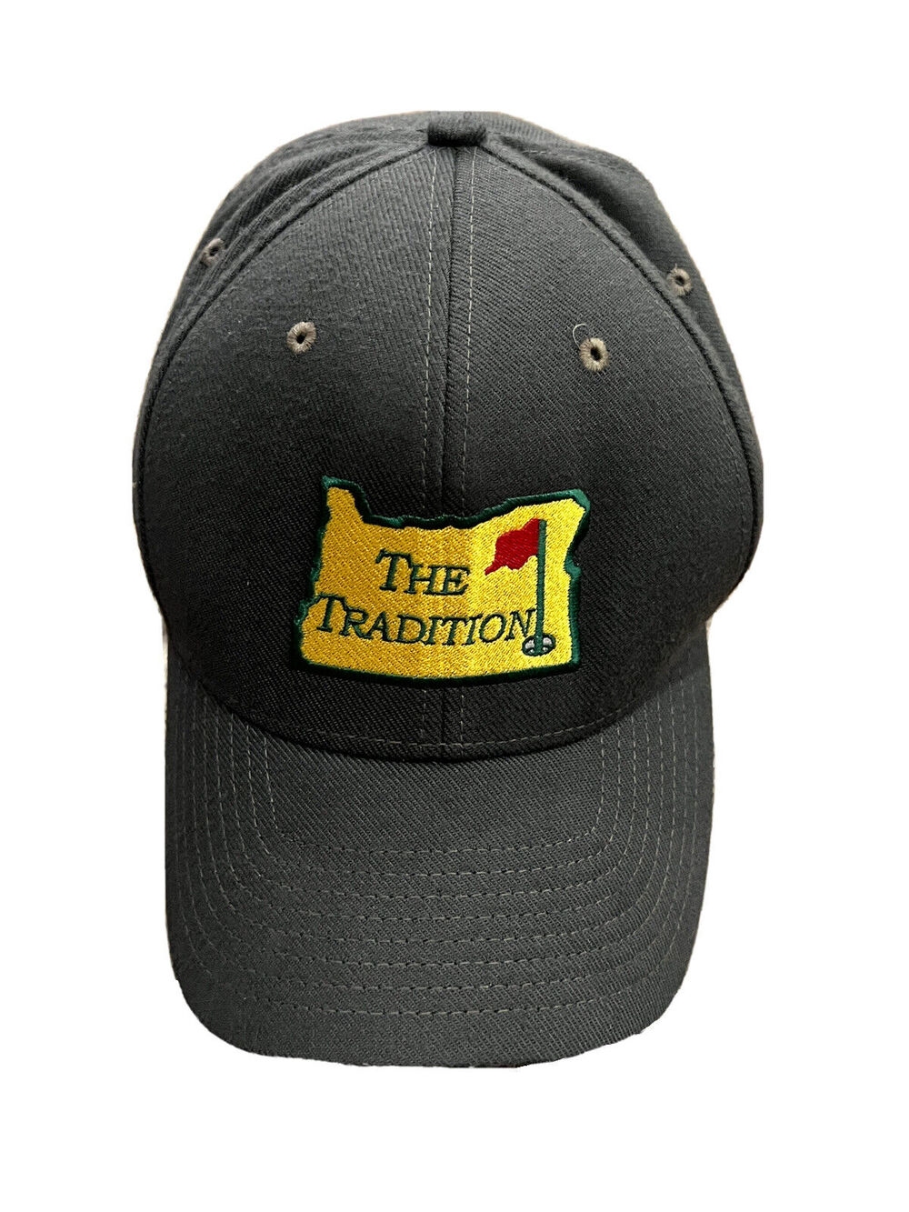 Nike Classic99 Mens Gray The Tradition Oregon Map Fitted Stretch Hat Cap L/XL